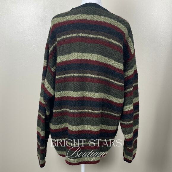 Extremely Rare Stripe Sweater ASO Joey Tribbiani Friends 90s Striped Crew Neck - Picture 6 of 10